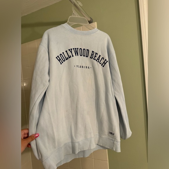 Tops - Hollywood Beach babyblue Crewneck